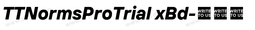 TTNormsProTrial xBd字体转换